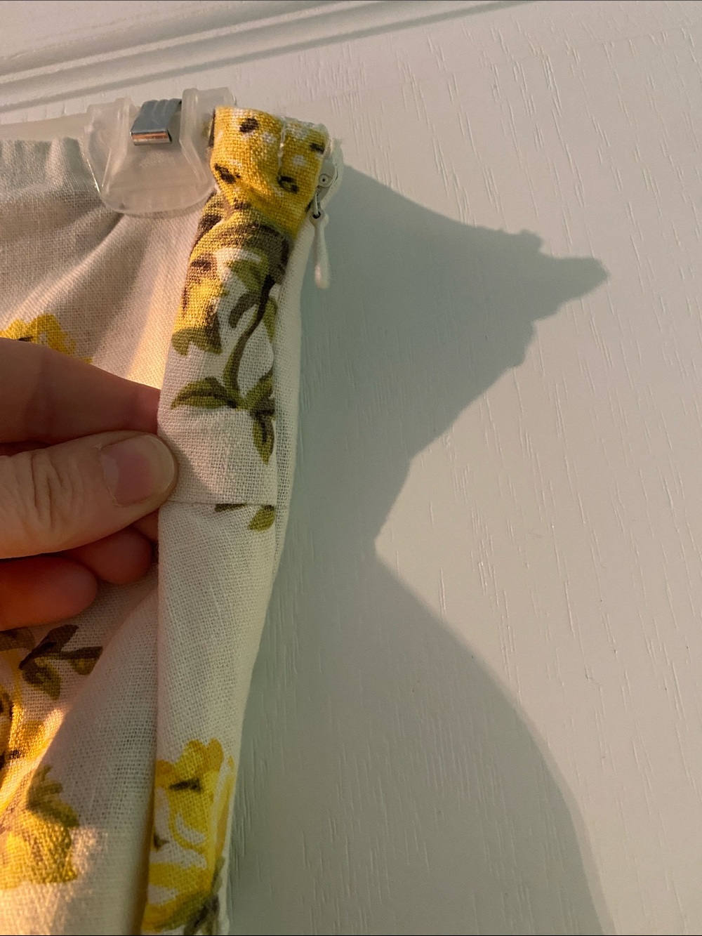 Tahari White Midi Dress with Yellow Pineapple Print - Picture 5 of 8
